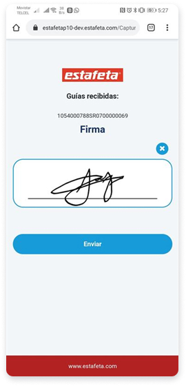 Contactless Sign for Drop-Off mobile app